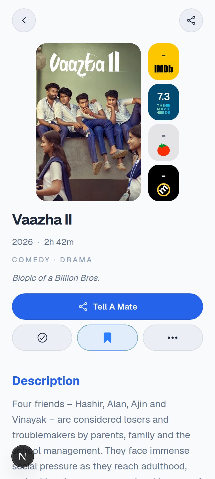 MovieMates app screen 3